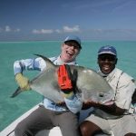 60 Pound Permit Landed on Fly in the Bahamas