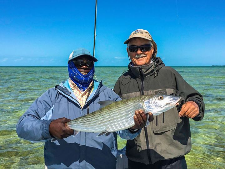 13 pound Grand Bahama bonefish North Riding Point Club Angler Adventures